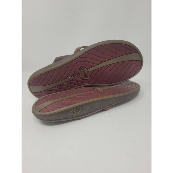 COPY - Leather Chacos Slip on Thong Sandals Womens Size 9 - Picture 7 of 10